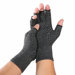 Un paio di guanti mezze dita sportivi traspiranti per l'assistenza sanitaria Guanti da pressione per artrite da allenamento per la riabilitazione, Gray S, Black Fiber S, Hemp Gray Dispensing S, Gray M, Black Fiber M, Hemp Gray Dispensing M, Gray L     ...