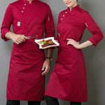 Abiti da lavoro a maniche lunghe da cucina per uomo e donna, mensa per hotel, torta, panettiere, 4XL