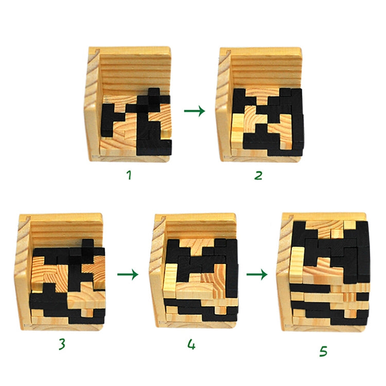 Puzzle 3D creativo Luban Giocattoli di legno ad incastro, Luban Interlocking