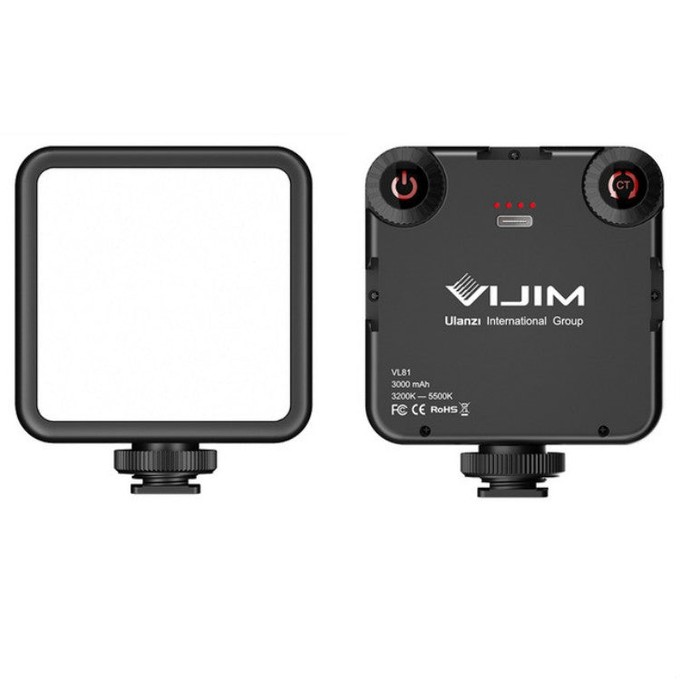 VIJIM VL81 Portatile Tre Scarpe Fredde e Calde Doppia Temperatura di Colore Luce di Riempimento Ripresa Registrazione Illuminazione Luce, VL81