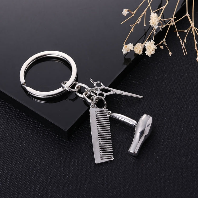 Accessori per auto portachiavi per auto con ciondolo fine creativo in metallo, Comb Shape(Gold), Comb Shape(Silver)