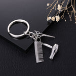Accessori per auto portachiavi per auto con ciondolo fine creativo in metallo, Comb Shape(Gold), Comb Shape(Silver)