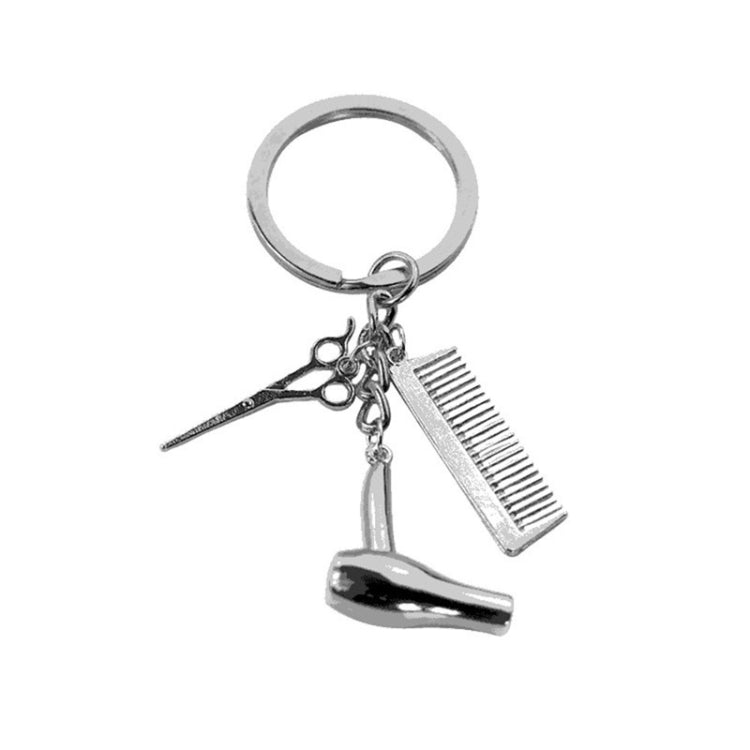 Accessori per auto portachiavi per auto con ciondolo fine creativo in metallo, Comb Shape(Gold), Comb Shape(Silver)