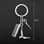 Accessori per auto portachiavi per auto con ciondolo fine creativo in metallo, Comb Shape(Gold), Comb Shape(Silver)