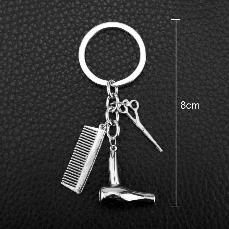 Accessori per auto portachiavi per auto con ciondolo fine creativo in metallo, Comb Shape(Gold), Comb Shape(Silver)