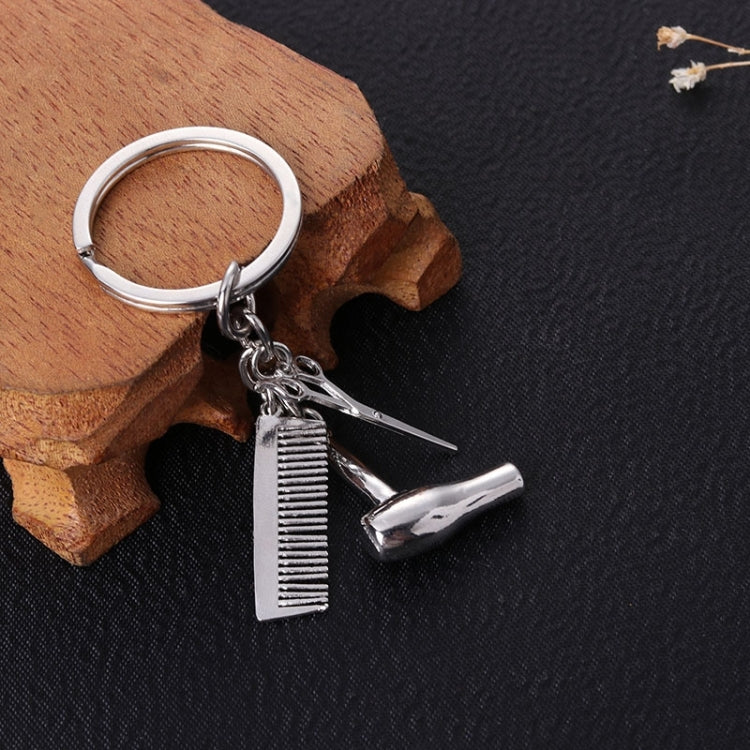 Accessori per auto portachiavi per auto con ciondolo fine creativo in metallo, Comb Shape(Gold), Comb Shape(Silver)
