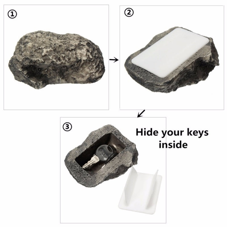 Creative Stone Insurance Key Storage Box Chiave di casa Chiave di raccolta nascosta anti-smarrimento, Stone Insurance Key Storage Box