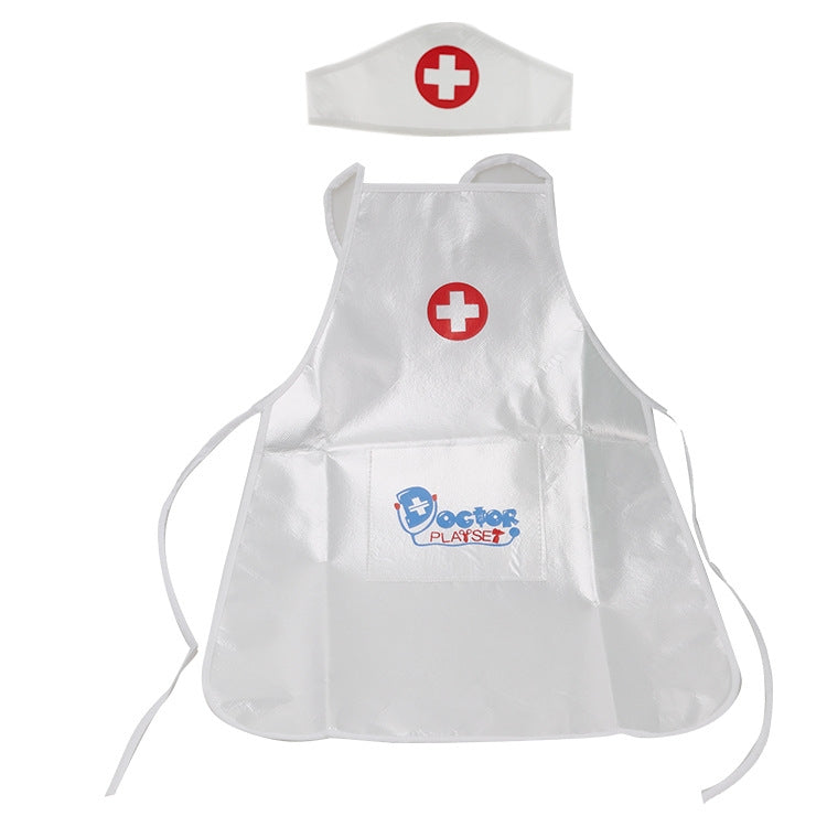 3 set bambini fanno finta di giocare a un giocattolo di abbigliamento per prestazioni in costume da infermiera, 3 Sets Play Doctor Nurse Costume