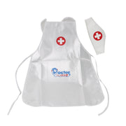 3 set bambini fanno finta di giocare a un giocattolo di abbigliamento per prestazioni in costume da infermiera, 3 Sets Play Doctor Nurse Costume