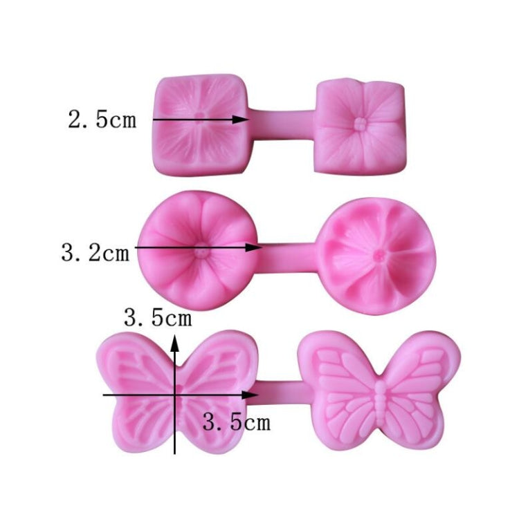 2 pezzi fiore texture stampo in silicone petalo grano strada quadrifoglio due pezzi pressato argilla ultraleggera strumento di argilla morbida