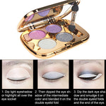 Palette di ombretti professionali per il trucco degli occhi Palette per il trucco dei cosmetici Gold Smoky Ombretto con glitter brillanti e diamanti
