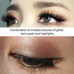 Palette di ombretti professionali per il trucco degli occhi Palette per il trucco dei cosmetici Gold Smoky Ombretto con glitter brillanti e diamanti