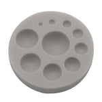 Stampo rotondo per torta fondente in silicone Strumento per la decorazione di cottura fai-da-te, Round Silicone(Grey), Round Silicone(Pink)