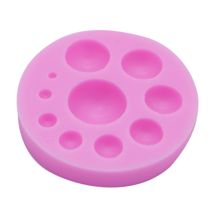 Stampo rotondo per torta fondente in silicone Strumento per la decorazione di cottura fai-da-te, Round Silicone(Grey), Round Silicone(Pink)