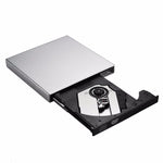 USB 2.0 Portatile Ultra Sottile Esterno Slot-in DVD-RW CD-RW CD Lettore DVD ROM Drive Writer Rewriter Burner per PC