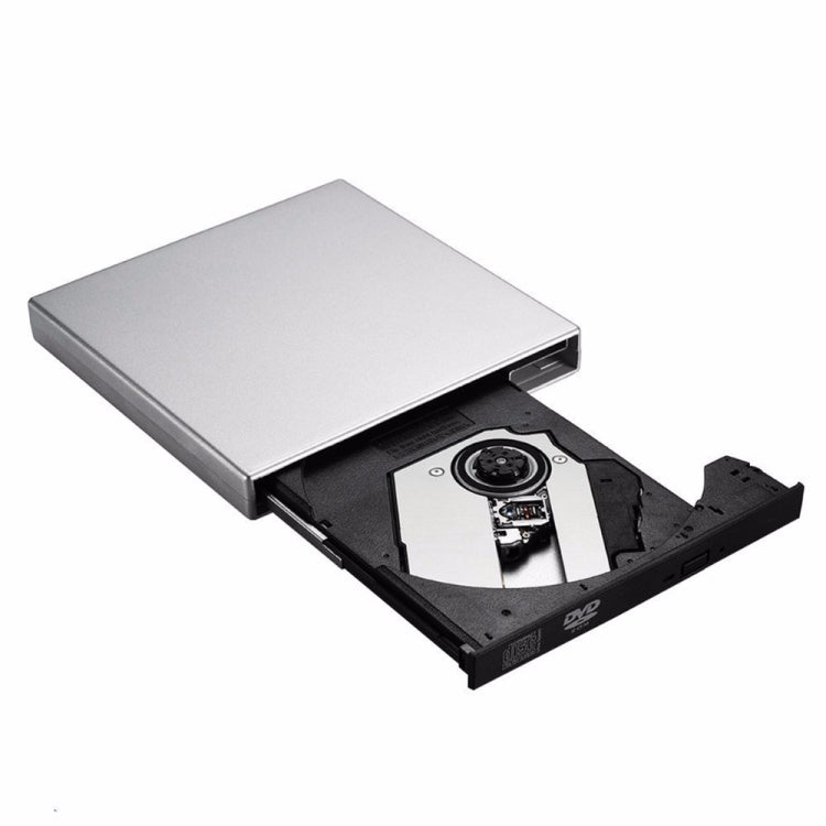 USB 2.0 Portatile Ultra Sottile Esterno Slot-in DVD-RW CD-RW CD Lettore DVD ROM Drive Writer Rewriter Burner per PC