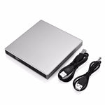 USB 2.0 Portatile Ultra Sottile Esterno Slot-in DVD-RW CD-RW CD Lettore DVD ROM Drive Writer Rewriter Burner per PC