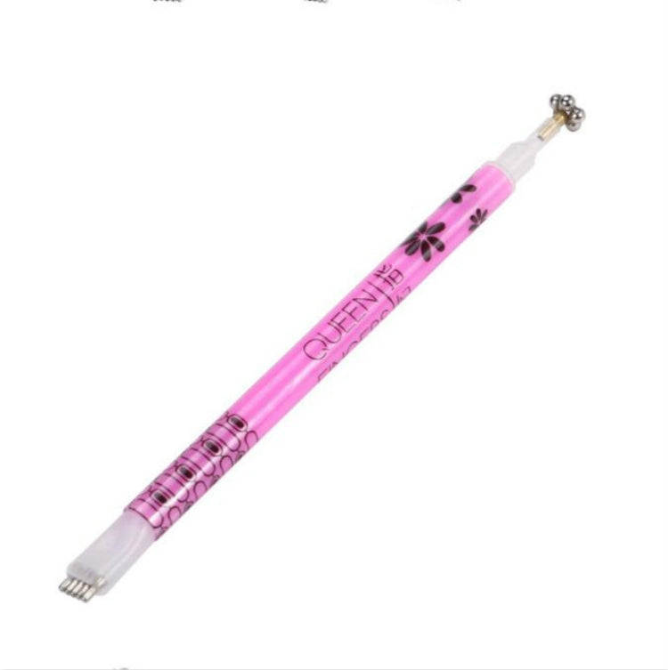 3 pezzi penna magnetica gel per occhi di gatto penna magnetica a doppia testa prugna branding fiore penna magnetica per unghie magnete per occhi di gatto nuovo strumento