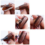 3 pezzi penna magnetica gel per occhi di gatto penna magnetica a doppia testa prugna branding fiore penna magnetica per unghie magnete per occhi di gatto nuovo strumento