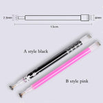 3 pezzi penna magnetica gel per occhi di gatto penna magnetica a doppia testa prugna branding fiore penna magnetica per unghie magnete per occhi di gatto nuovo strumento