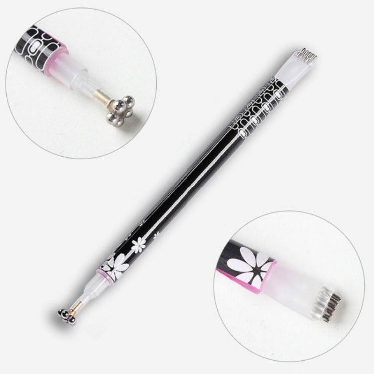 3 pezzi penna magnetica gel per occhi di gatto penna magnetica a doppia testa prugna branding fiore penna magnetica per unghie magnete per occhi di gatto nuovo strumento