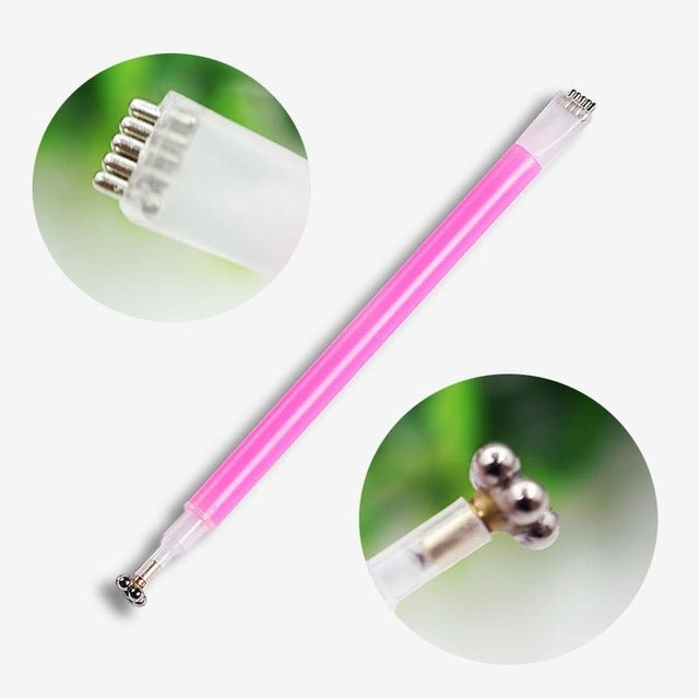 3 pezzi penna magnetica gel per occhi di gatto penna magnetica a doppia testa prugna branding fiore penna magnetica per unghie magnete per occhi di gatto nuovo strumento