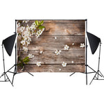 Panno di sfondo per fotografia fotografica 3D gourmet con venature del legno imitazione 1,25 x 0,8 m