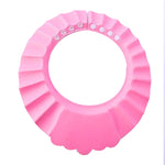 Cuffia per doccia sicura per bambini da 3 pezzi Cappello per visiera da bagno per bambini Cuffia per doccia regolabile per bambini Proteggi gli occhi Scudo per il lavaggio dei capelli per bambini Cappellino impermeabile, Pink+wave, Pink+earflaps       ...