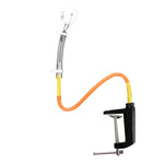 HUIESON HS-P-L22 Set di macchine da allenamento per servire il ping pong con clip da tavolo variabile universale in PVC da 2 pezzi, HS-P-L22