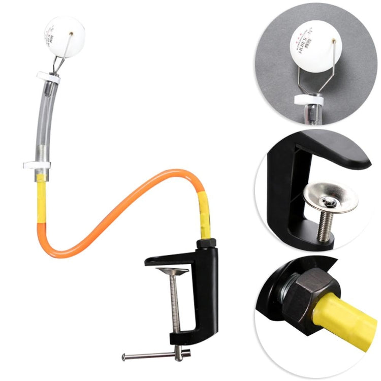 HUIESON HS-P-L22 Set di macchine da allenamento per servire il ping pong con clip da tavolo variabile universale in PVC da 2 pezzi, HS-P-L22