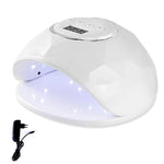 Lampada per unghie F6 UV LED Lampada per unghie a doppia mano che polimerizza lo smalto gel UV con sensore, timer e display LCD