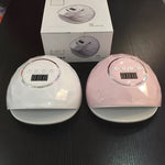 Lampada per unghie F6 UV LED Lampada per unghie a doppia mano che polimerizza lo smalto gel UV con sensore, timer e display LCD