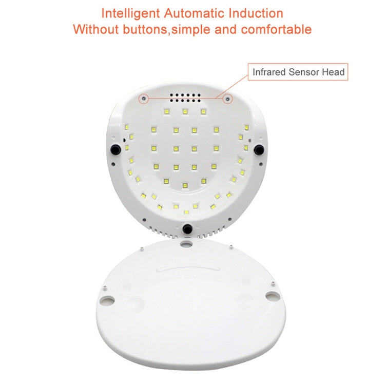 Lampada per unghie F6 UV LED Lampada per unghie a doppia mano che polimerizza lo smalto gel UV con sensore, timer e display LCD