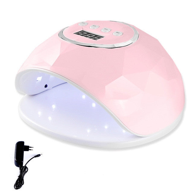 Lampada per unghie F6 UV LED Lampada per unghie a doppia mano che polimerizza lo smalto gel UV con sensore, timer e display LCD