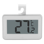 Termometro per frigorifero LCD di grandi dimensioni con termometro digitale con magnete con supporto regolabile, Thermometer White