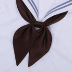 Papillon professionale da donna con nodo pesce rosso in seta poliestere, Claret, Milky, Dark Green, Navy, Aqua Blue, Water Pink, Yellow, Khaki, Blue, Brown, Gray, Dark Red, Purple, White, Pink