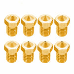 Set 8 ugelli in ottone per stampante 3D M6 1.75/3 mm