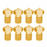 8 PCS Bugatti Accessori per stampante 3D E3D-V5 V6 Ugello M6 Filo di consumo Ugello caldo, 1.75/0.2mm, 1.75/0.25mm, 1.75/0.3mm, 1.75/0.35mm, 1.75/0.4mm, 1.75/0.5mm, 1.75/0.6mm, 1.75/0.8mm, 1.75/1.0mm, 3/0.2mm, 3/0.3mm, 3/0.4mm, 3/0.5mm, 3/0.6mm, 3/0.8mm