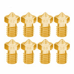 Set 8 ugelli in ottone per stampante 3D M6 1.75/3 mm