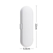Scatola di immagazzinaggio portatile da viaggio per spazzolino elettrico sonico universale da 3 pezzi, White