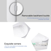 Scatola di immagazzinaggio portatile da viaggio per spazzolino elettrico sonico universale da 3 pezzi, White