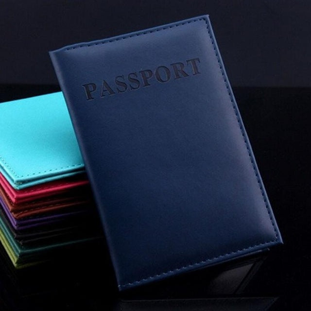 Custodia per passaporto da viaggio in pelle artificiale