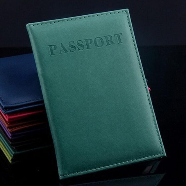 Custodia per passaporto da viaggio in pelle artificiale