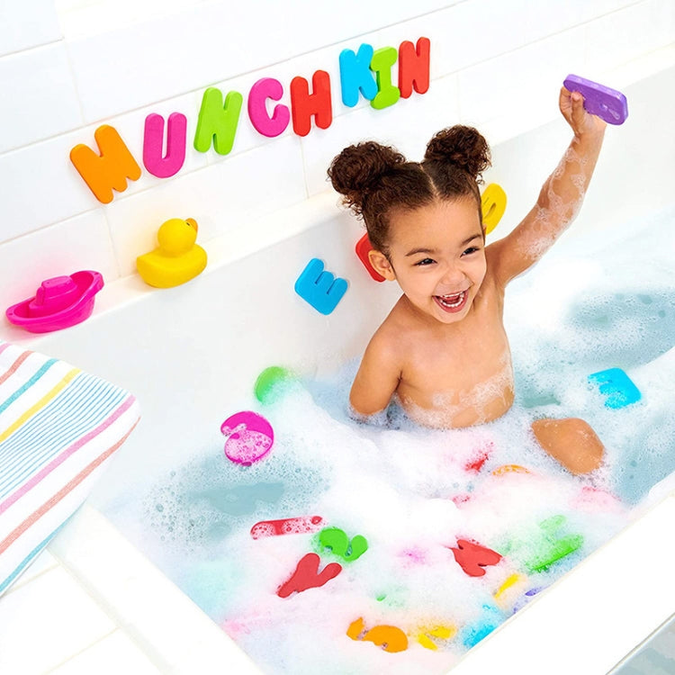 36 pz/set Lettera Alfanumerica Puzzle Giocattoli Da Bagno Per Bambini Soft EVA Bambini Giocattoli D'acqua Per Bambini Per Il Bagno Giocattolo Di Aspirazione Educativo Precoce, Baby Water Toys