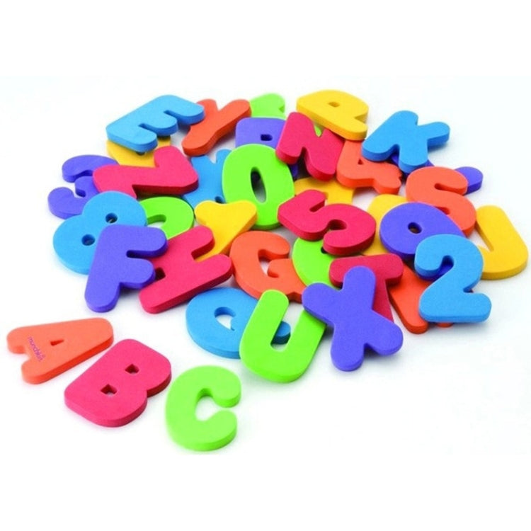 36 pz/set Lettera Alfanumerica Puzzle Giocattoli Da Bagno Per Bambini Soft EVA Bambini Giocattoli D'acqua Per Bambini Per Il Bagno Giocattolo Di Aspirazione Educativo Precoce, Baby Water Toys