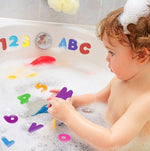36 pz/set Lettera Alfanumerica Puzzle Giocattoli Da Bagno Per Bambini Soft EVA Bambini Giocattoli D'acqua Per Bambini Per Il Bagno Giocattolo Di Aspirazione Educativo Precoce, Baby Water Toys
