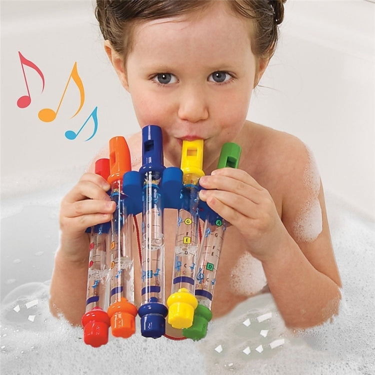 5 pezzi/set bambini colorati flauti d'acqua vasca da bagno melodie giocattoli musica divertente suoni baby shower giocattolo da bagno, Colorful Water Bath Toy