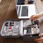Borsa per cavo digitale da uomo Gadget da viaggio portatili Custodia per cavo di alimentazione Caricatore per cuffie Organizer