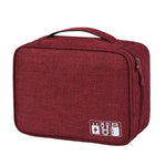 Borsa per cavo digitale da uomo Gadget da viaggio portatili Custodia per cavo di alimentazione Caricatore per cuffie Organizer