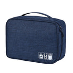 Borsa per cavo digitale da uomo Gadget da viaggio portatili Custodia per cavo di alimentazione Caricatore per cuffie Organizer